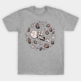 Triceratops Rocks! | Dinosaur Science Art | Rose Quartz Palette T-Shirt